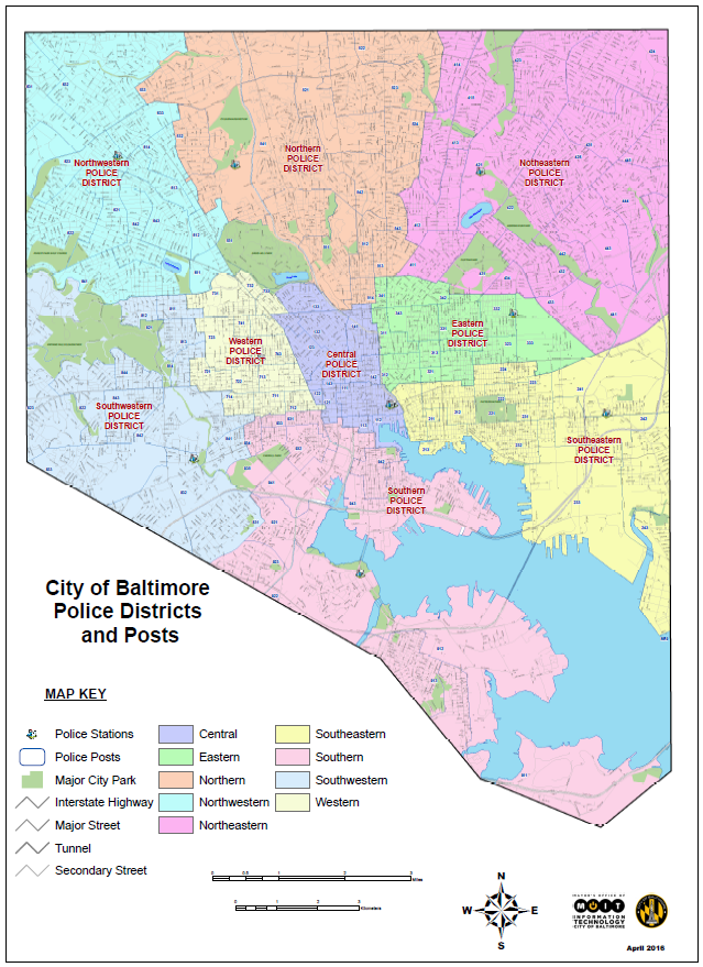 baltimore police districts